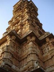 Chittorgarh - détail de la Tour de la Victoire