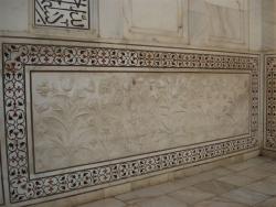 Agra - Taj Mahal mausolée détail