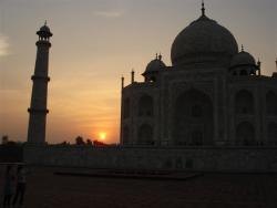 Agra - Taj Mahal soleil couchant