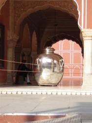 Jaipur - City Palace (Jarre en argent - Diwan I Khas)