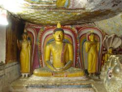 Dambulla - Bouddha dans la position du lotus